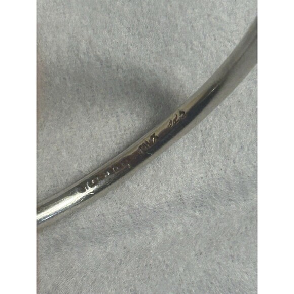 Tiffany & Co Return to Tiffany Heart Tag 925 Silver Bangle 2.5” Medium - Picture 12 of 16